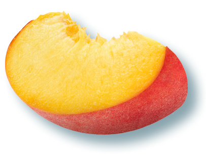 A juicy chunk of peach