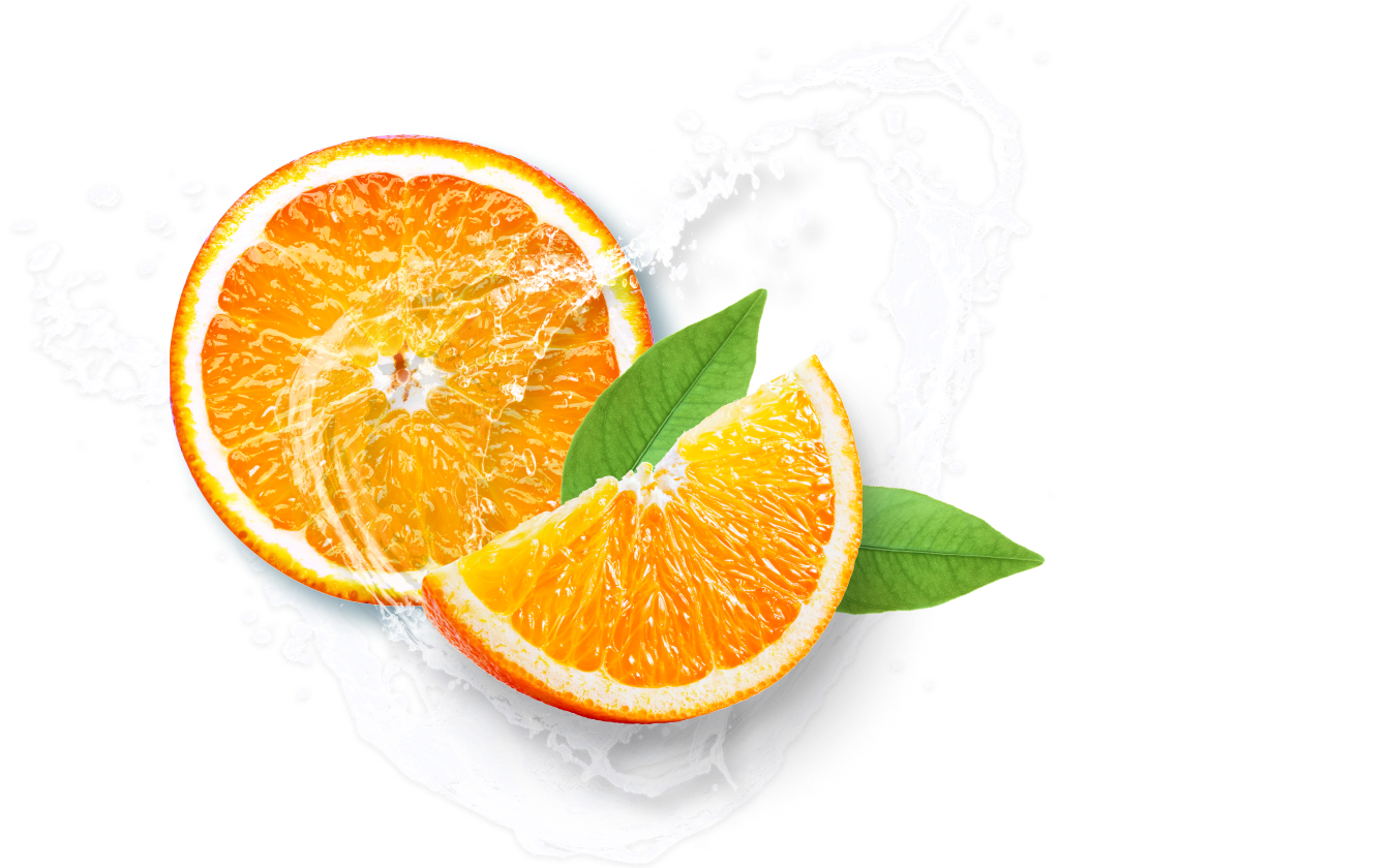 A juicy explosion of orange