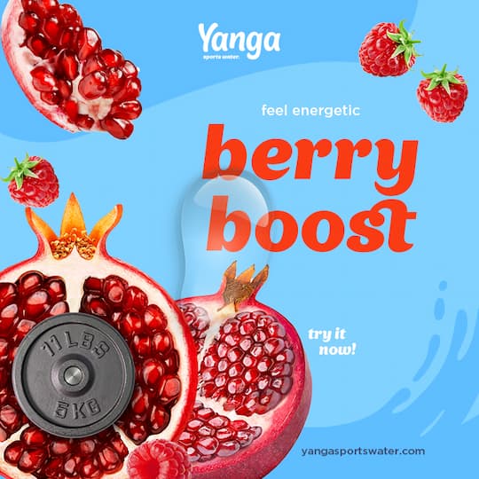 Album cover for the Berry Boost playlist